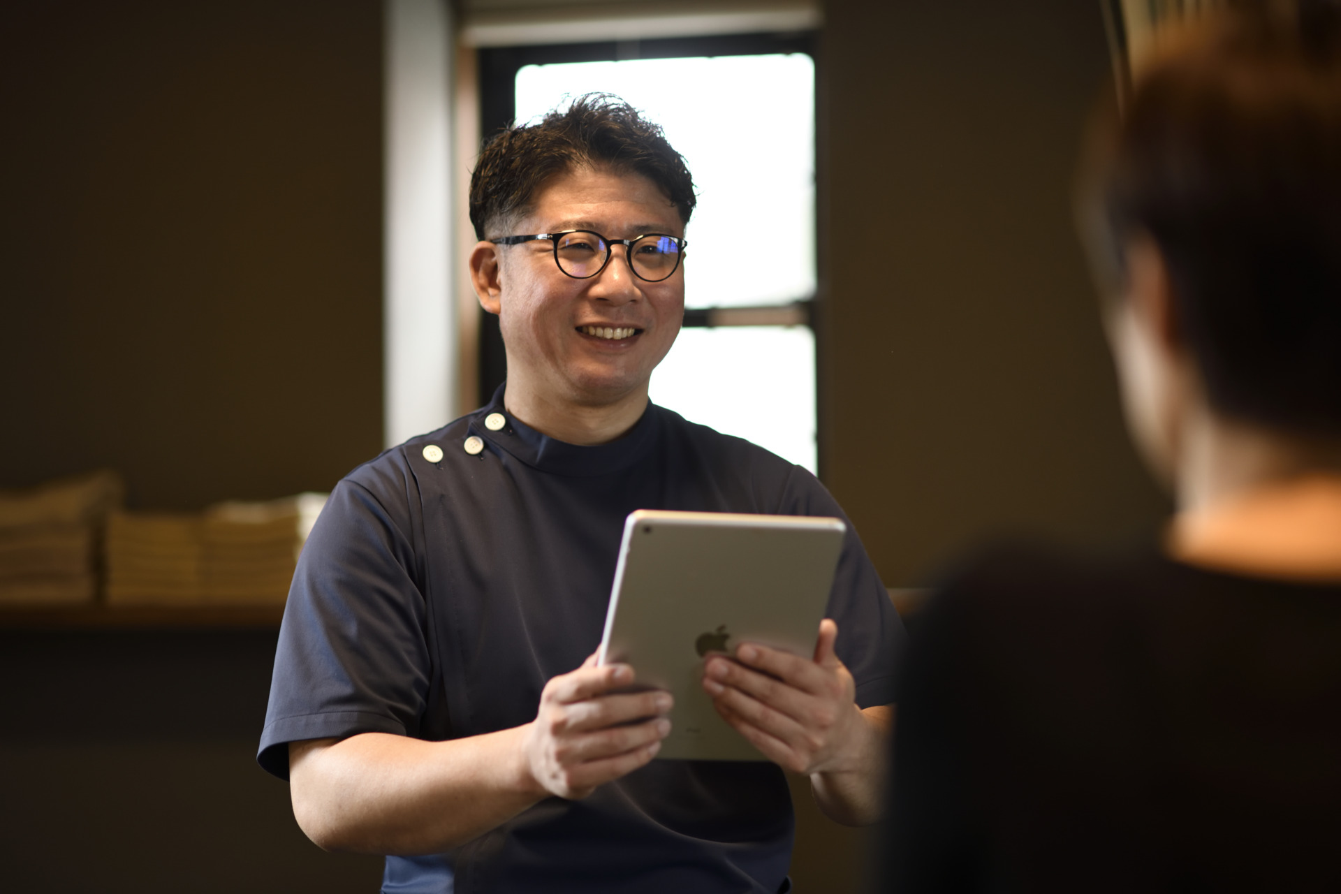 問診している写真