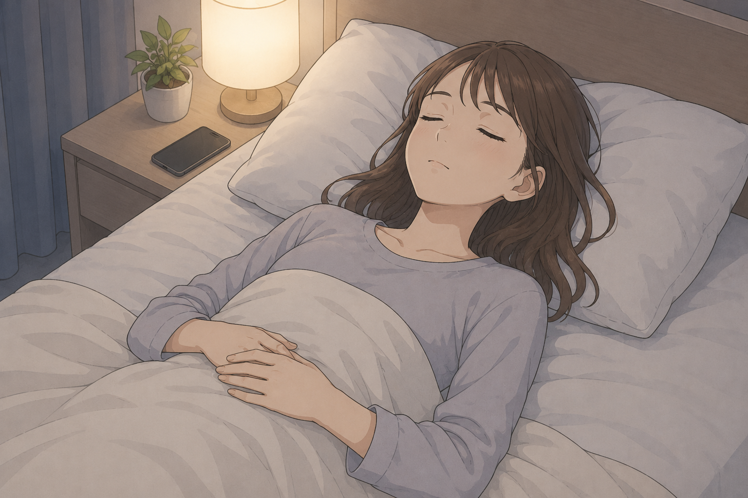 仰向け就寝